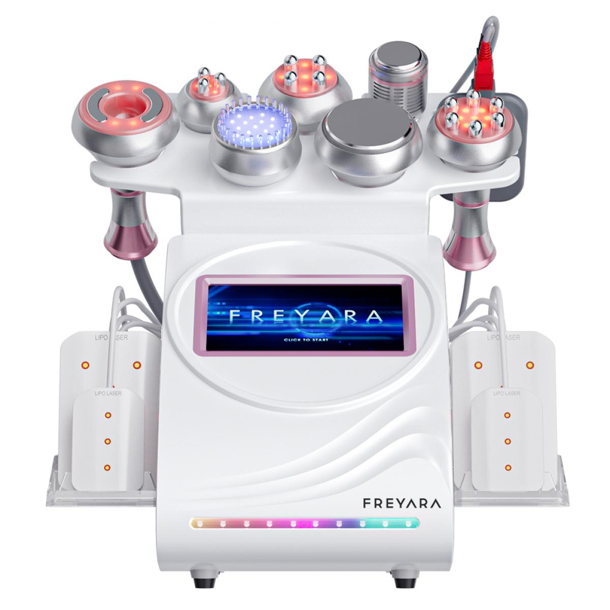 9in1  80K Radio-frequency Ultrasonic Cavitation Machine with EMS Laser Pads for Body Slimming, Vacuum Massager Device for SPA Salon