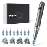 Dr. Pen Ultima M8 Professional Microneedling Dermapen, USB Rechargeable, with Cartridges Replacement Pack