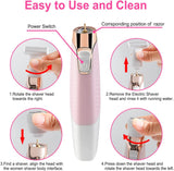 Electric Razor for Women, Noise Trimmer, Eye Brow Trimmer, Facial Shaver, 5in1 Multi-functional, USB Rechargeable