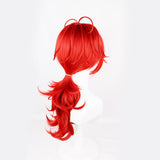 Anime Cosplay Wig, Diluc Genshin Impact