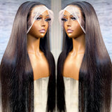 13x6 Lace Front Wigs Human Natural Hair, Straight, 180% Density, Pre Plucked Hairline, 16-30inch