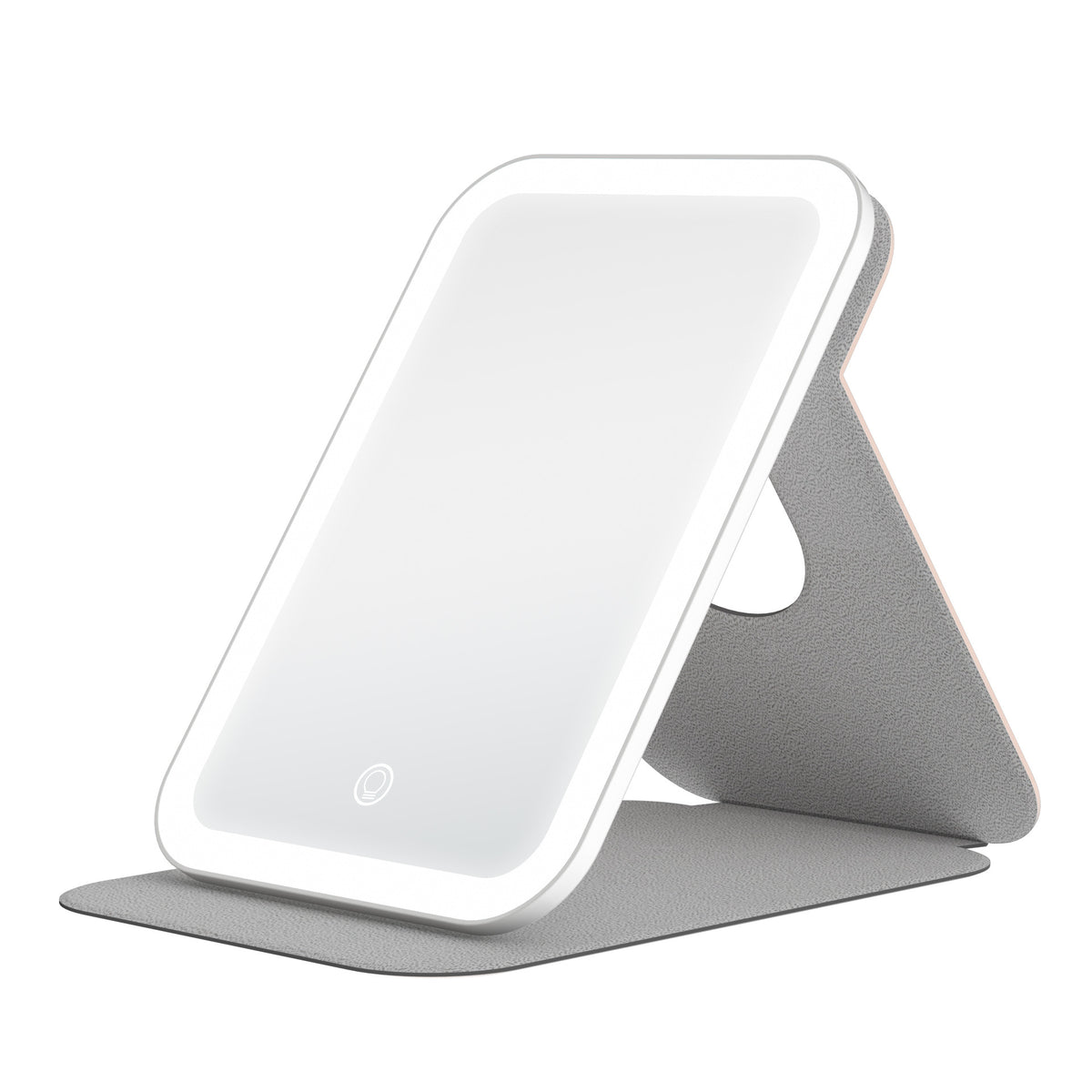 LED Makeup Mirror Foldable, 360° Rotation, 3 Lighting Mode, USB Rechargeable