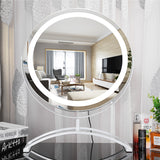 LED Vanity Mirror, Round HD 50*56.5cm, 360° Rotation, Smart Touch