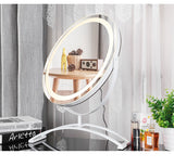 LED Vanity Mirror, Round HD 50*56.5cm, 360° Rotation, Smart Touch