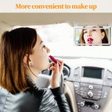 Car Sun Visor Makeup Mirror, 3 Light Modes, 60 LEDs, Smart Touch, USB Rechargeable