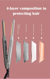 Mini Straightener for Short Hair, 7mm/0.3inch Ultra-Thin Ceramic Plate, 150℃- 232℃ Fast Heating, UK Plug