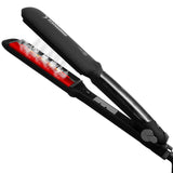 Infrared Steam Hair Straightener, 2" Tourmaline Ceramic Plate, 120℃-230℃ 10 Temps Fast Heating, UK Plug