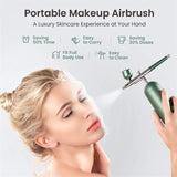 Facial Oxygen Airbrush, Toner Nano Mist Steamer, 0.3mm Sprayer, USB Rechargeable