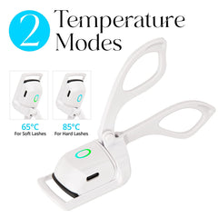 Electric Heated Eyelash Curler, Quick Heating and Long Lasting for Natural False Eyelashes, USB Rechargeable