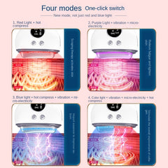 Electric Gua Sha Facial Massage Tool, EMS Microcurrent, 4 Light Mode for Face Lifting Firming Scraping, USB Rechargeable