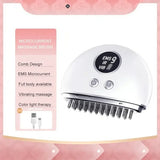 Electric Body Massage Tool Comb Head, EMS Microcurrent, 4 Light Mode for Muscle Relief Blood Circulation, USB Rechargeable