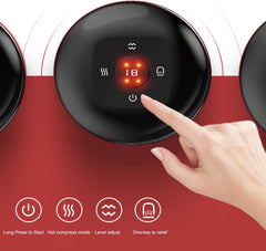Electric Cupping Massager Baguan Tool, Infrared Heated with 12 Levels Suction, USB Rechargeable