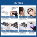 7 Color LED Light Therapy Facial Care Machine, 178 Light Beads with Nano Steam Spray, Photodynamic PDT Light Beauty Instrument