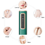 IPL Laser Hair Removal Device for Women Facial Body Home Use, Ice Cooling Painless, 5 Levels Mode, 500000 Flashes, FDA Certified, Plug Charge