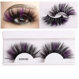 8D False Eyelashes, Mink-like Fluffy, Color Mixed