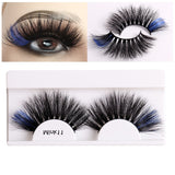 8D False Eyelashes, Mink-like Fluffy, Color Mixed